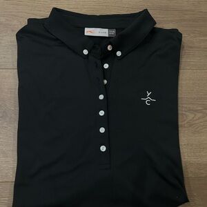 NEW KJUS Hollow Pima Long Sleeve Polo, Size 42 ( XL )